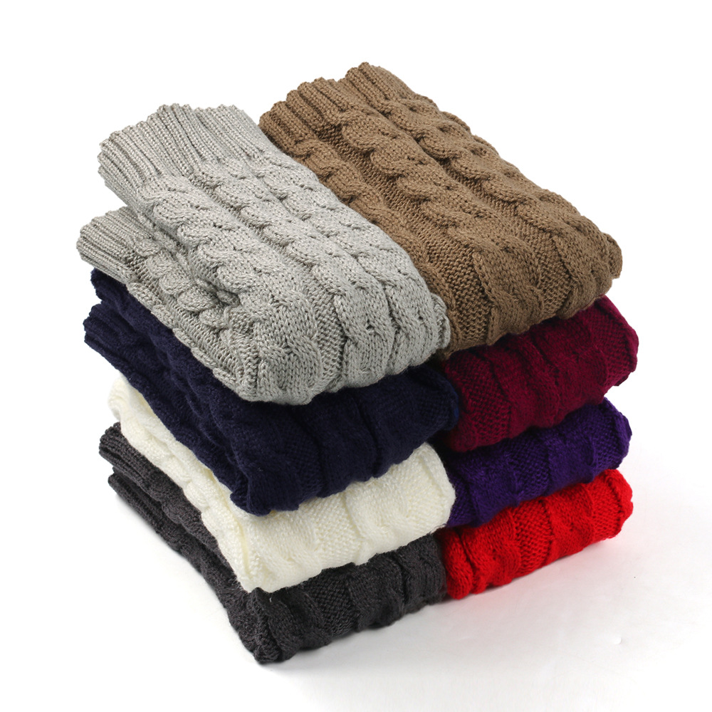 Knit Leg Warmers Warm Boot Socks for Women Cozy Leggings Knee High Thermal Socks